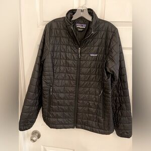 Patagonia Women’s Black Nano Puff Jacket - Size Large